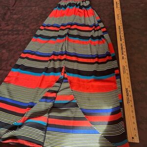 Chocolate Bold Striped Maxi Skirt